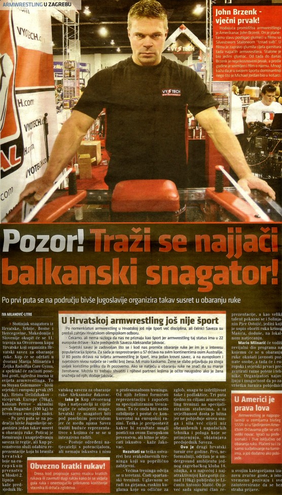 Sport plus - Traži se najjači balkanski snagator!