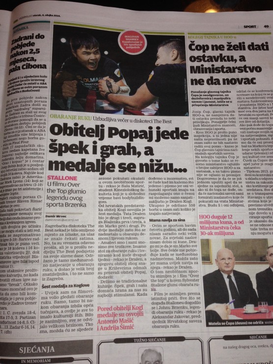 Večernji list, March 2014